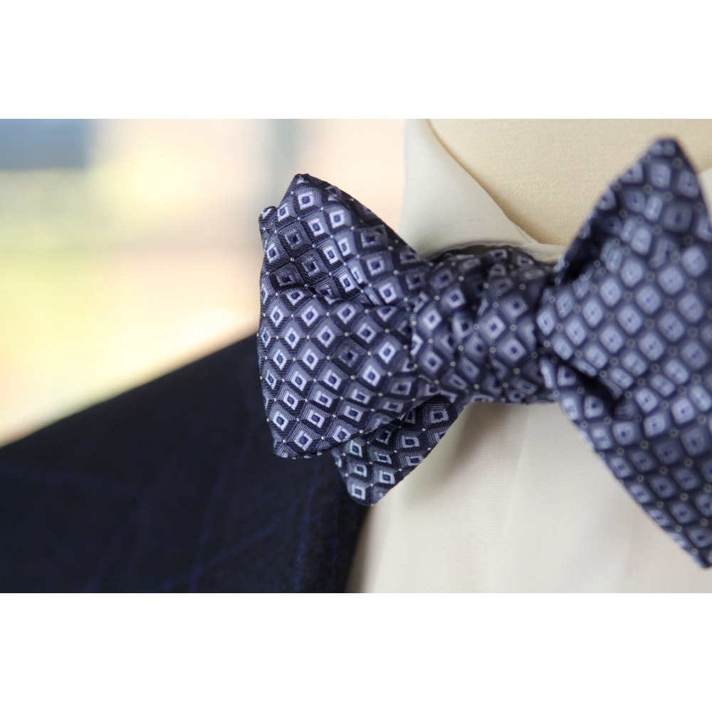 Men's Self-tied Bow Tie 100%Silk Plum Purple Ornament S733BC